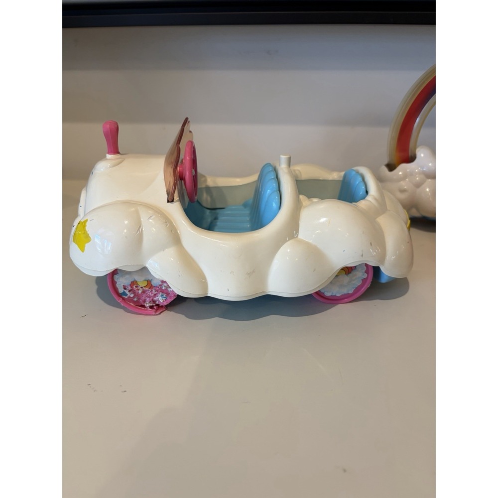 Vintage lot of 1980's Poseable Care Bears Figures Cloud Car Damaged-READ - Picture 2 of 6